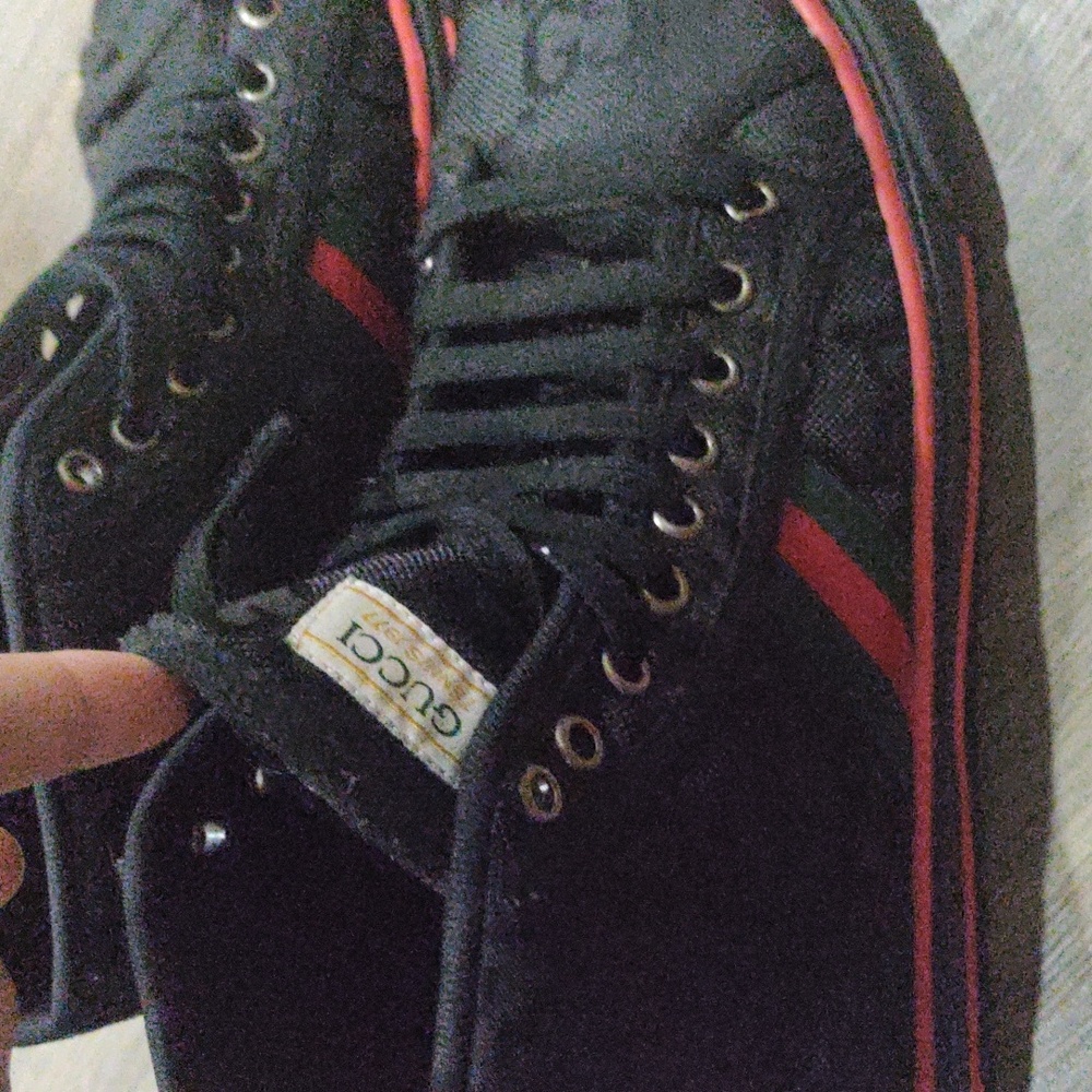 Gucci men's off the grid high top sneakers 10 1/2 - Picture 1 of 3